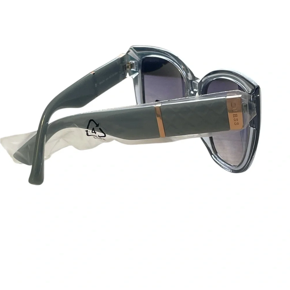Guess Crystal Blue Gradient Acetate Luxury Italy Sunglasses